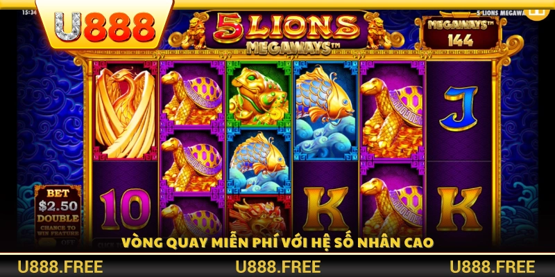 Kích hoạt Free Spin nhận hệ số nhân thưởng