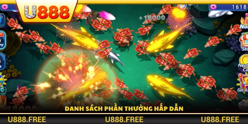 Bảng phần thưởng phong phú với nhiều mức thưởng giá trị