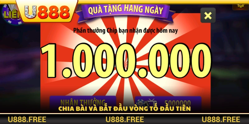 Mỗi người chơi được chia 3 lá bài và bắt đầu vòng tố