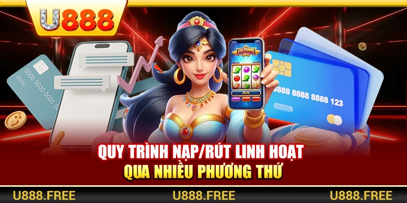 Quy trình nạp/rút linh hoạt qua nhiều phương thứ